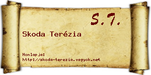 Skoda Terézia névjegykártya