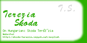 terezia skoda business card